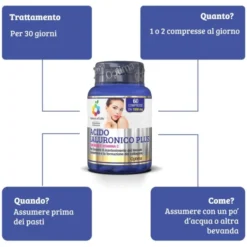 Acido Ialuronico Plus Con Rame E Vitamina C Colours Of Life® Optima Naturals 60 Compresse
