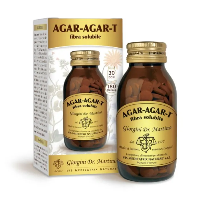 Agar-Agar-T Fibra Solubile Dr. Giorgini 180 Pastiglie