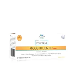 Algem Manuka Ricostituente Forte Integratore Alimentare Senza Glutine 10 Flaconi Da 10ml