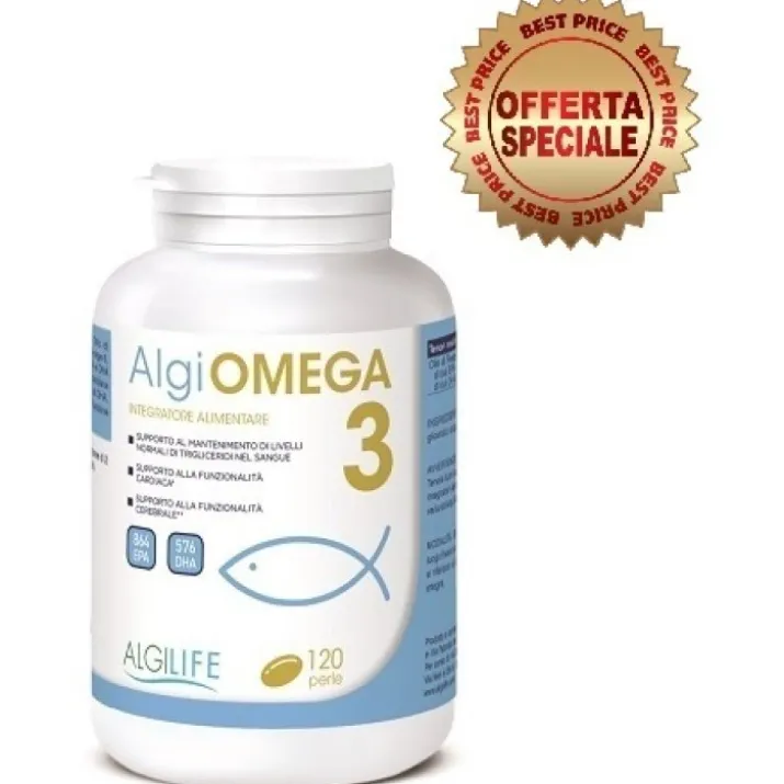 Algilife Algiomega 3 Integratore Alimentare 120 Perle