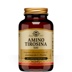 Amino Tirosina 500 Solgar 50 Capsule Vegetali