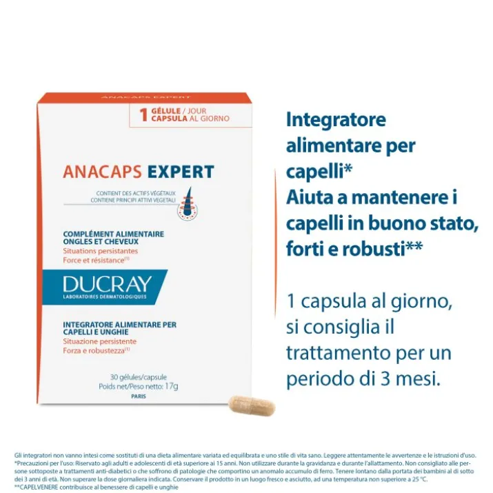 Anacaps Expert Capelli E Unghie Ducray 30 Capsule