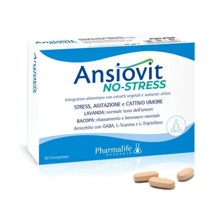 Ansiovit No-Stress Pharmalife Research 30 Compresse