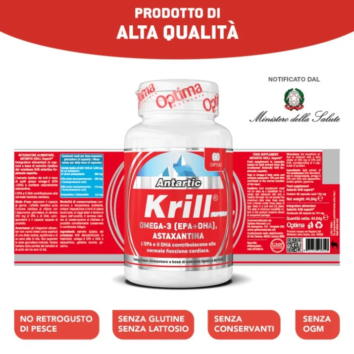 Antartic Krill Superb Optima Naturals 60 Capsule