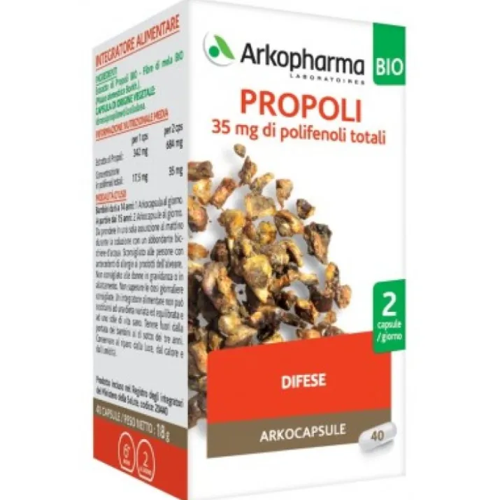 Arkocapsule Propoli Bio Arkopharma 40 Capsule