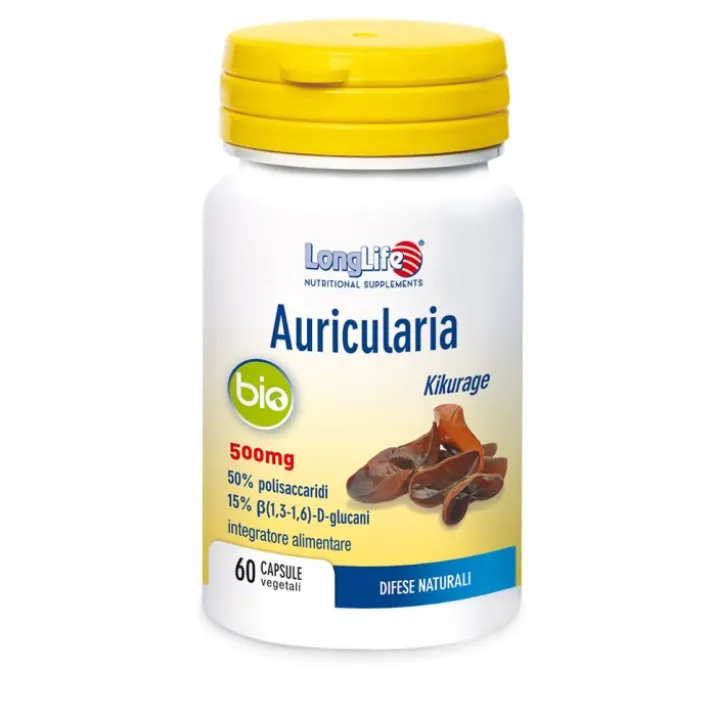 Auricularia Bio 500mg LongLife 60 Capsule