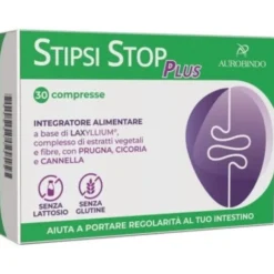 Aurobindo Stipsi Stop Plus Integratore Regolarità Intestinale 30 Compresse
