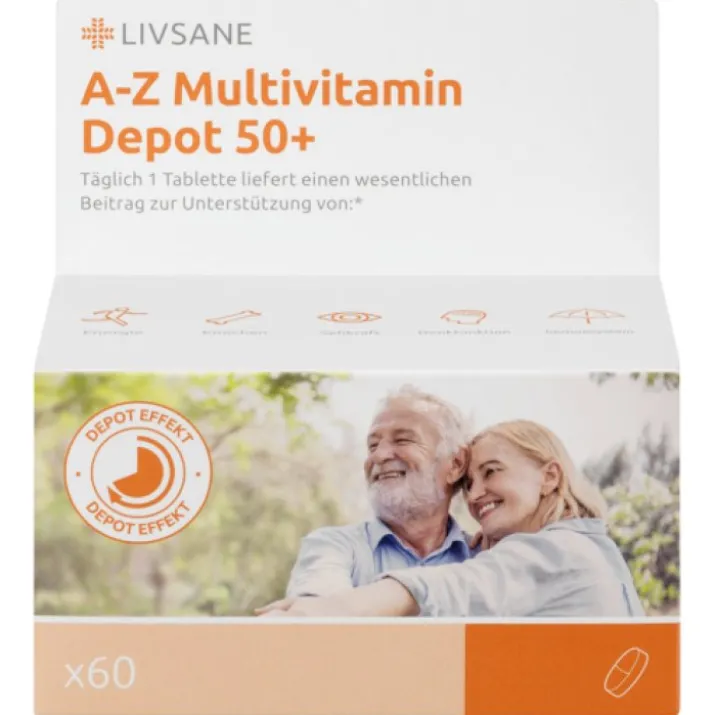 A-Z Multivitamin Depot 50+ Livsane 60 Compresse