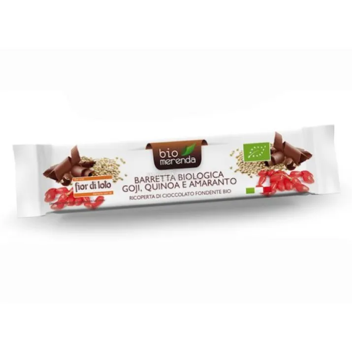 Barretta Bio Goji Quinoa Amaranto Cioccolato Fondente 30g