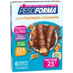 Barrette Cioccolato e Caramello Pesoforma 12 Barrette