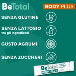 Be-Total Body Plus Gusto Agrumi Integratore Alimentare 20 Bustine Orosolubili