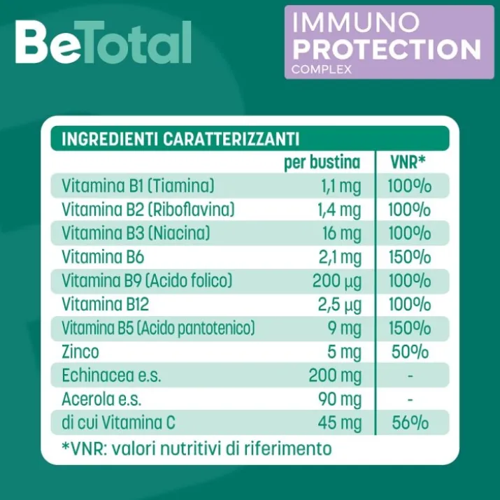 Be-Total Immuno Protection Integratore Alimentare 14 Bustine