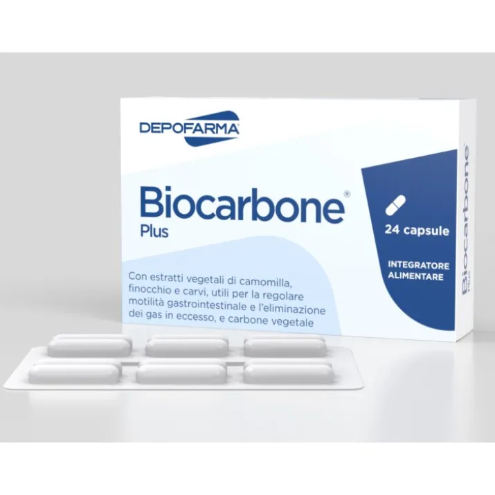 Biocarbone® Plus DEPOFARMA 24 Capsule