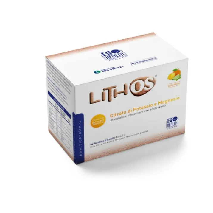 Biohealth Lithos Integratore Alimentare Gusto Agrumi 60 Bustine
