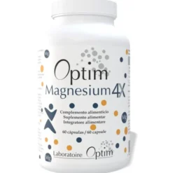 BIONOTO SPRL Optim Magnesium 4x: Integratore Alimentare, 60 Capsule