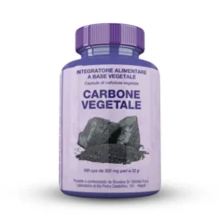 Biosalus® Carbone Vegetale Integratore Alimentare 100 Capsule
