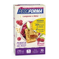 Biscotti Lampone/mela Pesoforma 16 Pezzi
