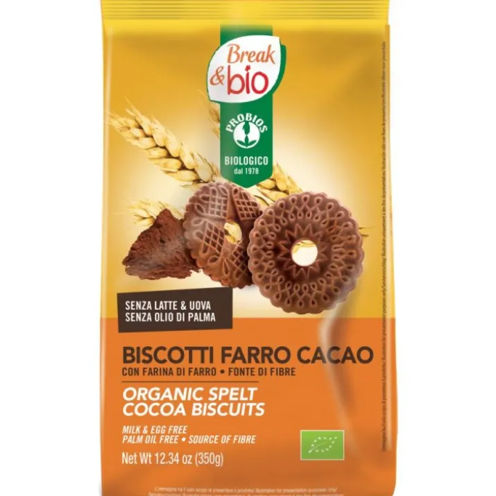 Break&Bio Biscotti Farro Cacao Probios 350g