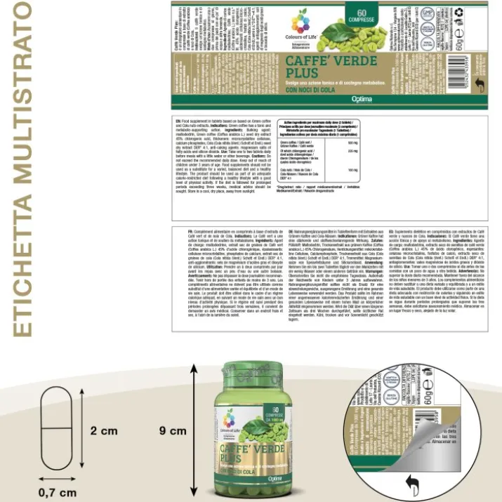Caffè Verde Plus Colours Of Life® Optima Naturals 60 Compresse