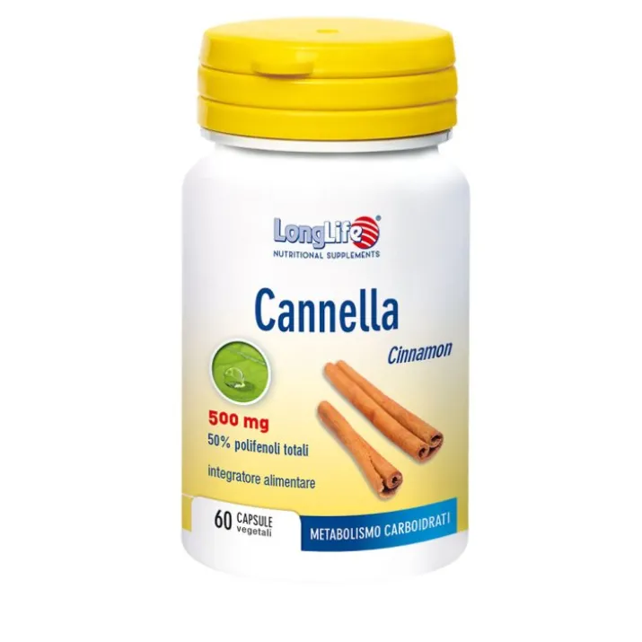 Cannella 500mg LongLife 60 Capsule Vegetali