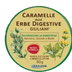 Caramelle alle Erbe Digestive Senza Zucchero Giuliani 60g