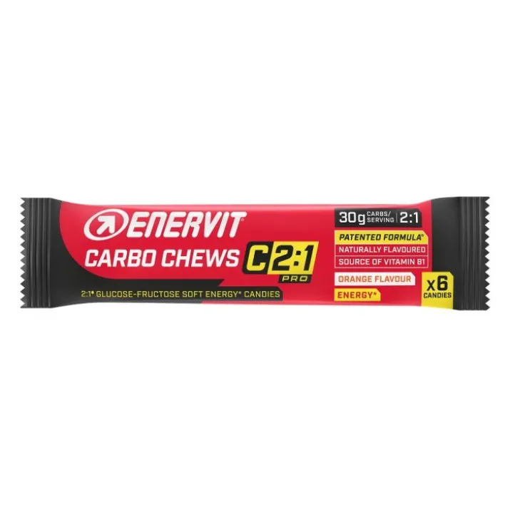 Carbo Chews C2:1 Pro Orange Flavour Enervit 6 Gommose
