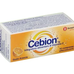 Cebion 1g Integratore Alimentare Di Vitamina C Gusto Arancia 10 Compresse Effervescenti