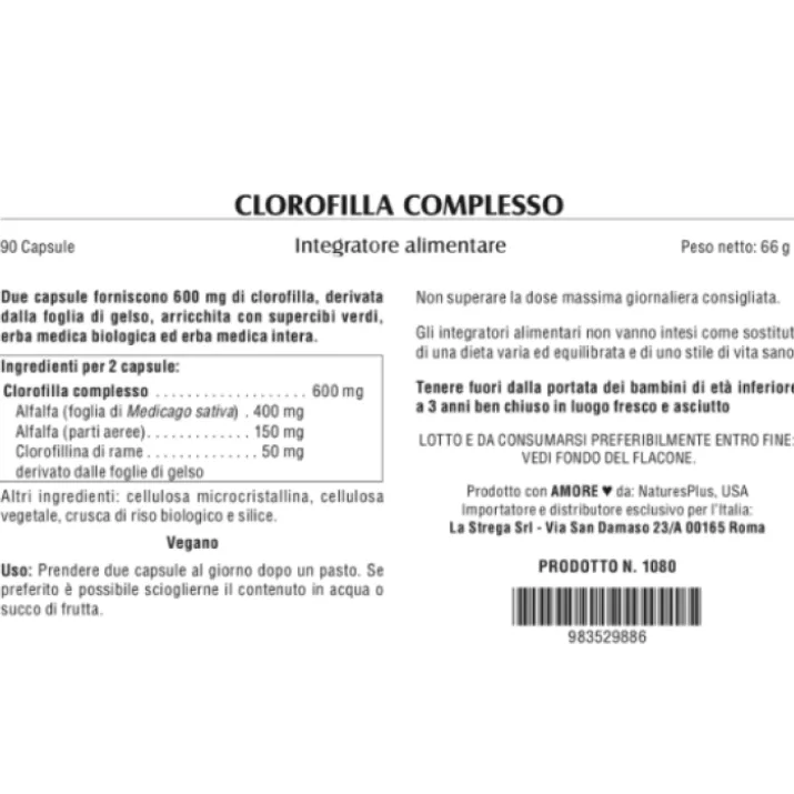 Clorofilla Complex NaturesPlus® 90 Capsule