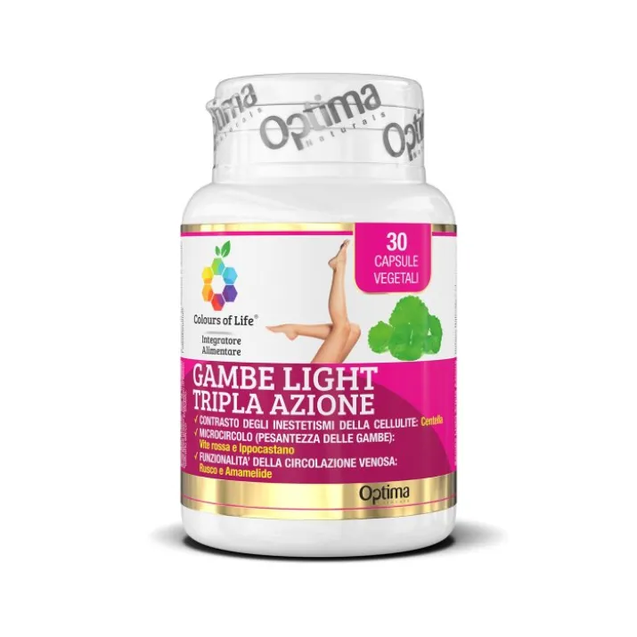 Colours Of Life Gambe Light Tripla Azione Optima Naturals 30 Capsule