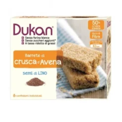 Dukan Barrette Di Crusca D'Avena Ai Semi Di Lino 6x25g