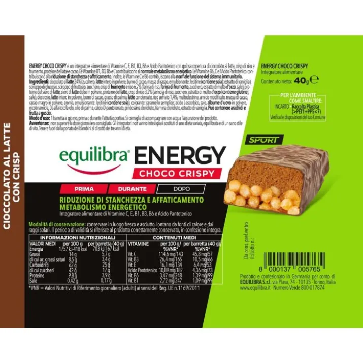 Energy Choco Crispy Equilibra® 40g