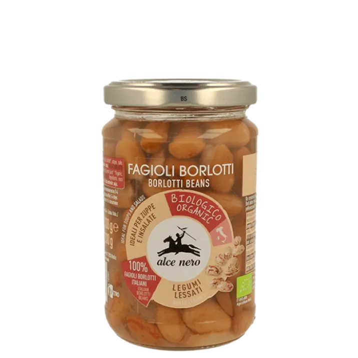 Fagioli Borlotti Lessati Biologici Alce Nero 300g