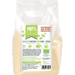 Farina Integrale Di Soja Tostata Bio Fior Di Loto 500g