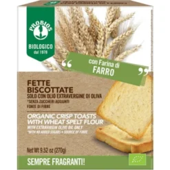 Fette Biscottate 100% Farro - Con Olio Extravergine D'Oliva E Senza Zucchero Probios 270g