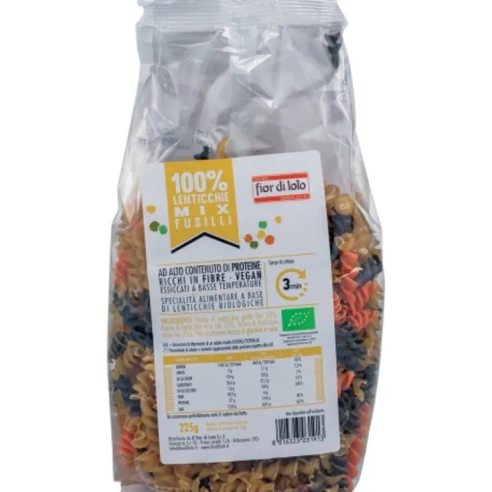Fior Di Loto Fusilli Di Lenticchie Mix Bio Senza Glutine 225g