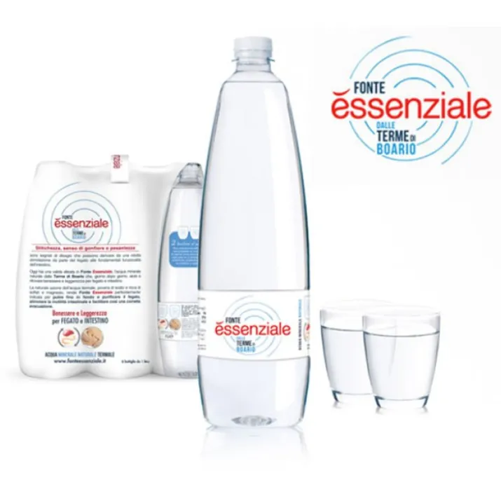 Fonte Essenziale Acqua Minerale Naturale Di Origine Termale In Confezione Pet 6x400ml