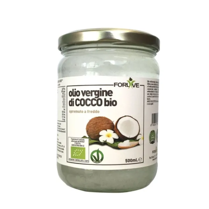 ForLive Olio Di Cocco Bio Spremuto a Freddo 500ml