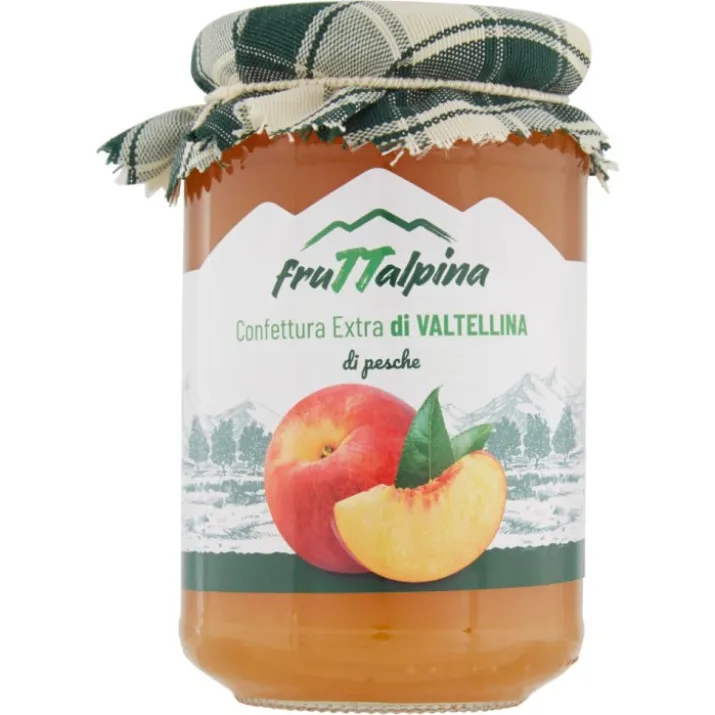 Free Foods & Care Srl Confettura Extra di Pesche Fruttellata 400 g per Diabetici
