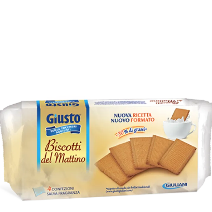 GIUSTO® SENZA ZUCCHERO BISCOTTI DEL MATTINO GIULIANI 350G
