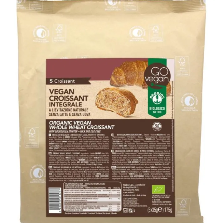 Go Vegan Croissant Integrale Probios 175g