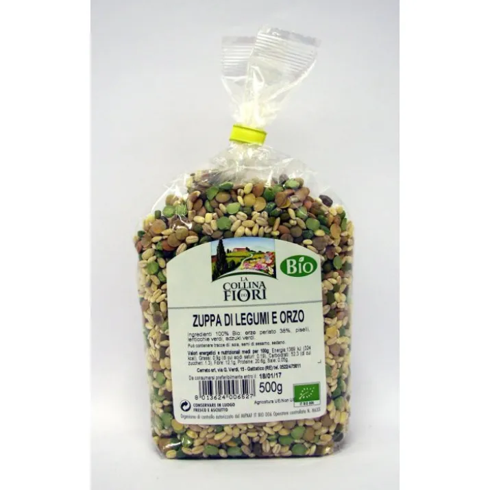 La Collina Dei Fiori Zuppa Di Legumi E Orzo Biologico 500g