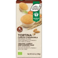 La Via Del Grano Tortina Carota E Mandorla Probios 4x45g