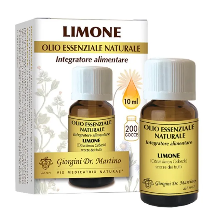 LIMONE OLIO ESSENZIALE NATURALE Dr.Giorgini 10ml