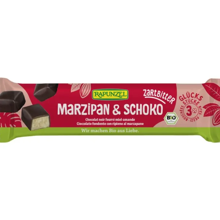 Marzapane Ricoperto di Cioccolato Fondente Rapunzel 50g