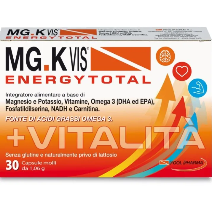 Mg K Vis Energy Total Pool Pharma 30 Capsule Molli