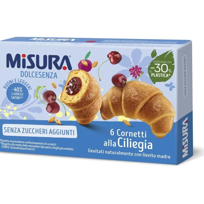 Misura Dolcesenza Cornetti Alla Ciliegia Senza Olio Di Palma 290g