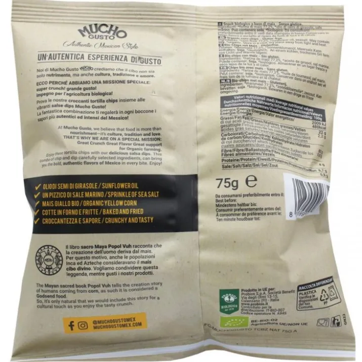 Mucho Gusto Tortilla Chips Probios 75g