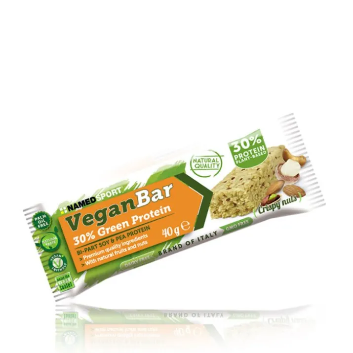 Named Vegan Protein Bar Barretta Proteica Gusto Crispy Nuts 40g