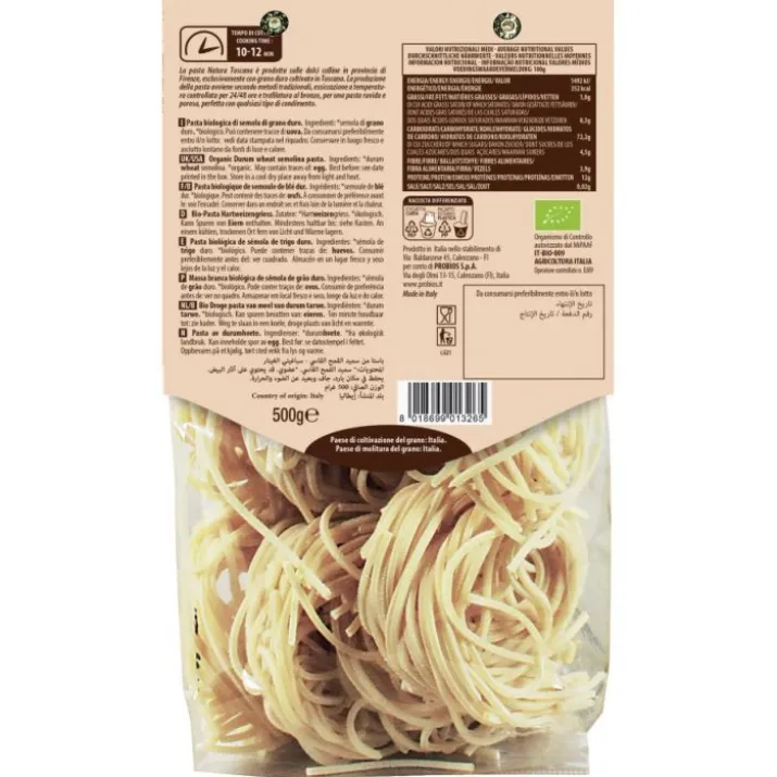 Natura Toscana Spaghetti Alla Chitarra Di Semola Di Grano Duro Probios 500g