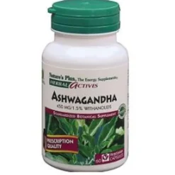 Nature's Plus Herbal Actives Ashwagandha Integratore Alimentare 60 Capsule
